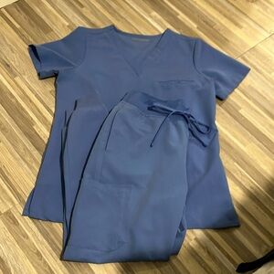 Mandala scrubs ceil Blue Scrub Set xsp high waisted jogger and xs one pocket top